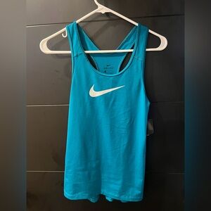 Nike c back teal top in size small dri fit